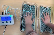 Dermadry Hands and Feet being tested. 