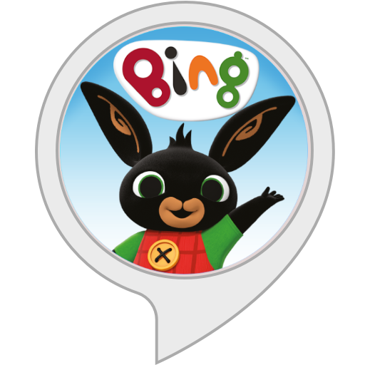 Bing the rabbit waving from a speech bubble