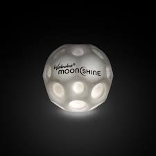 The moonshine ball shines in the dark