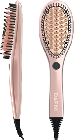 DAFNI Rose Gold: Hair Straightening Ceramic Brush