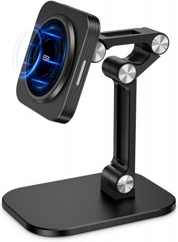 The HaloLock charging stand, without phone attached