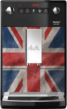 Union-jack fronted coffee machine