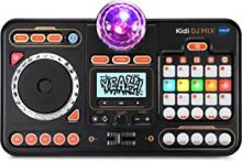 The DJ Mix shot from above, showing its many colour coded buttons, toy turn table and other features