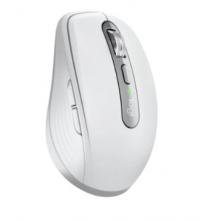 white mouse with silver side and top detail, green power light
