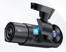 black dash camera with blue light 