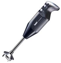 black hand blender on a white background 