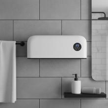 white wall heater unit on bathroom wall