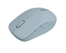 blue wireless mouse on a white background 